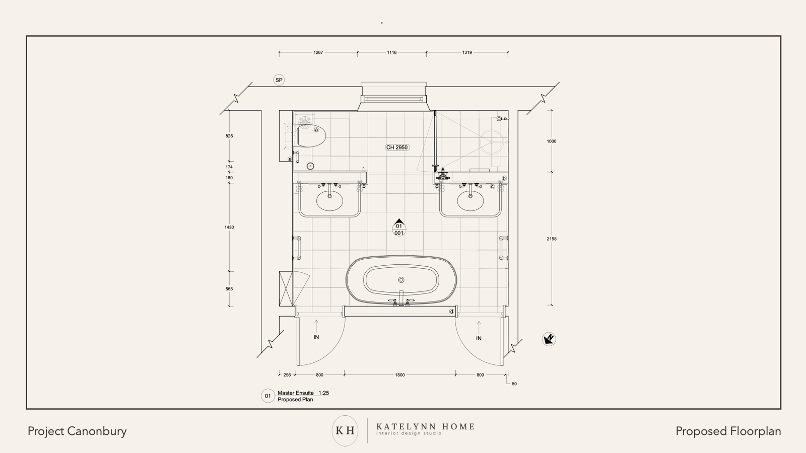 Canonbury master ensuite proposed floorplan