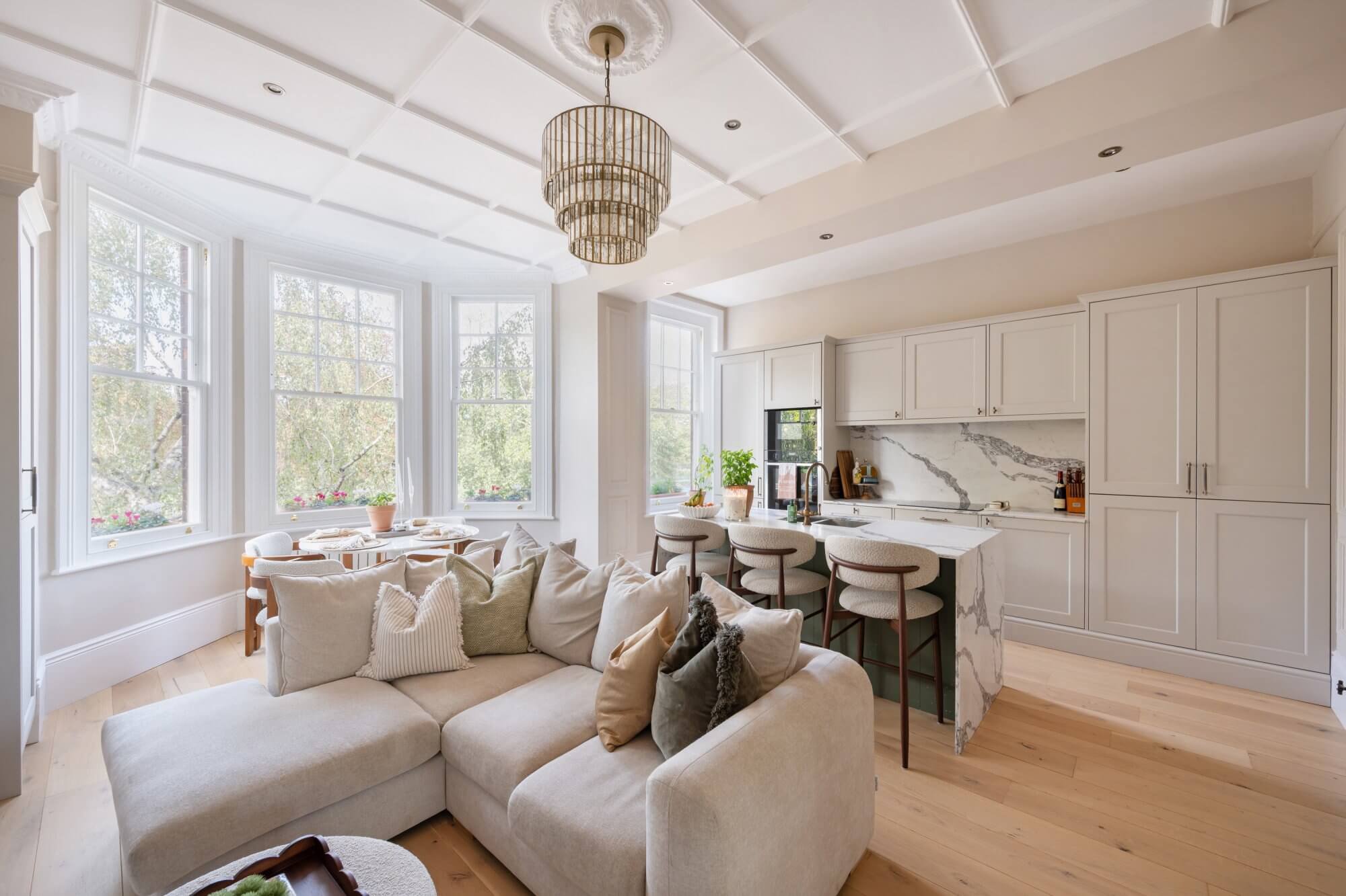Clapham open-plan kitchen and living room