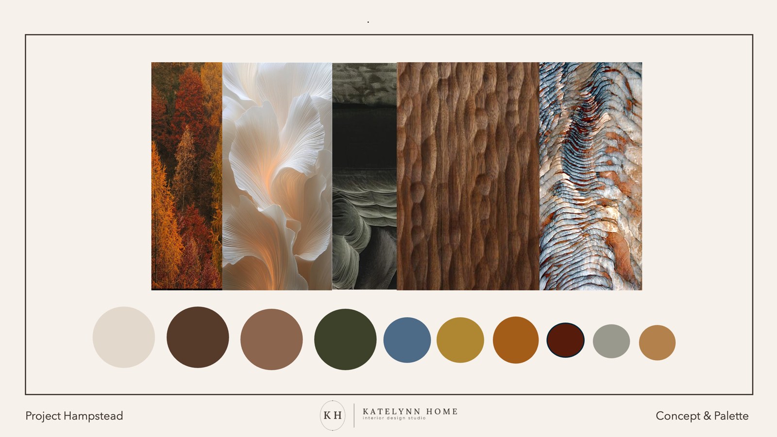 Hampstead concept and palette board
