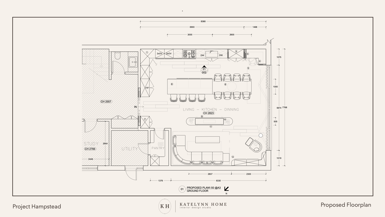 Hampstead ground floor proposed plan